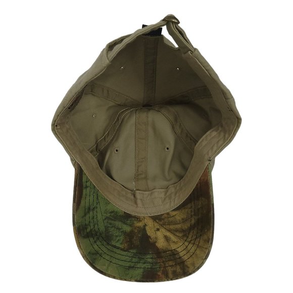 Outdoor Cap Advantage Khaki Camouflage Tuck Strap Slide Cap Trucker Hunting Hat - Picture 4 of 8